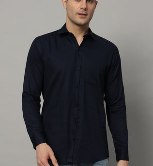 Timeless Tailored | Solid Colored Cotton Shirt | BREATHABLE & COMFY