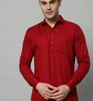 Timeless Tailored | Solid Colored Cotton Shirt | BREATHABLE & COMFY