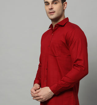 Timeless Tailored | Solid Colored Cotton Shirt | BREATHABLE & COMFY