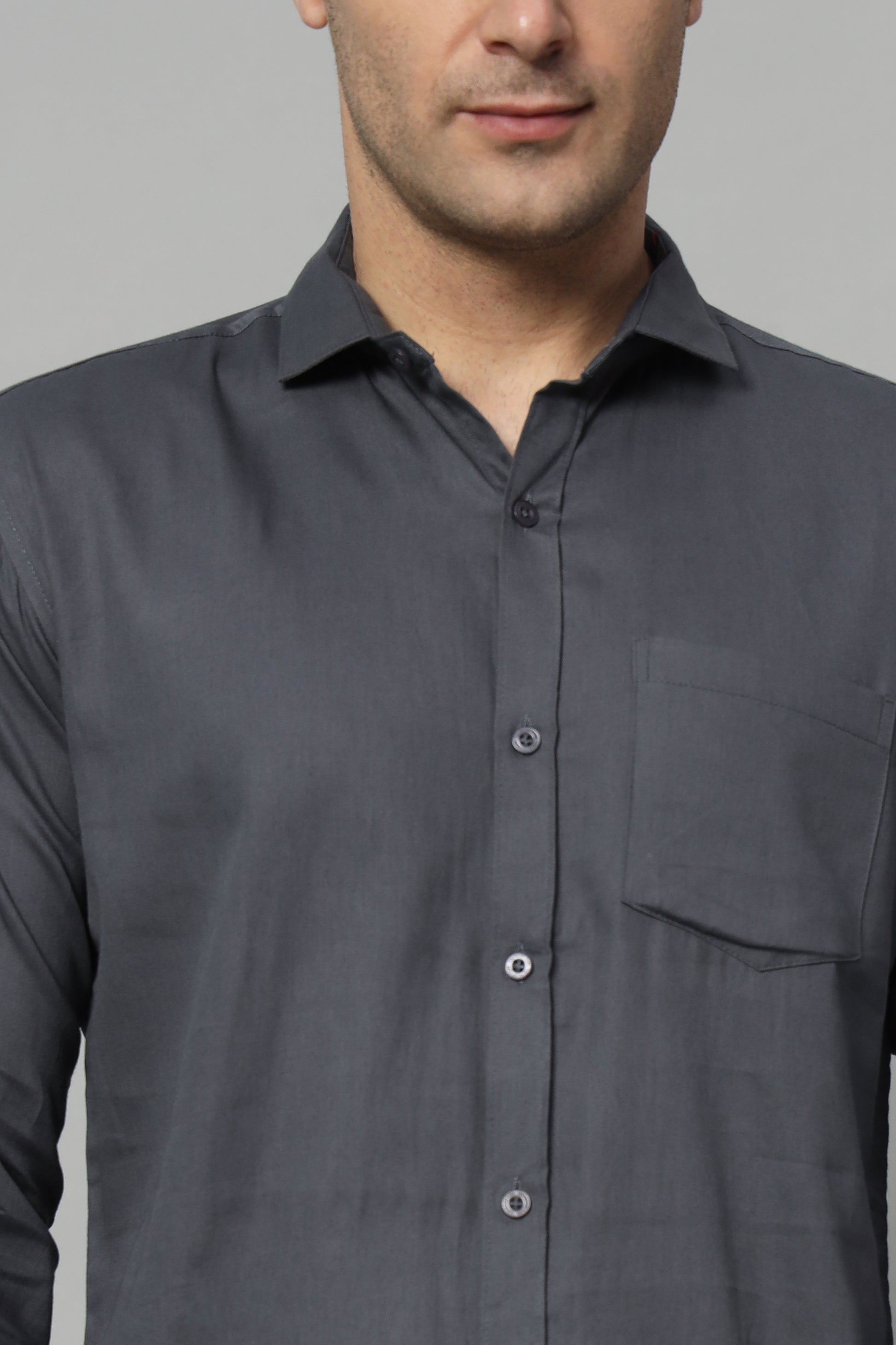 Timeless Tailored | Solid Colored Cotton Shirt | BREATHABLE & COMFY