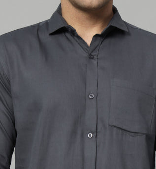 Timeless Tailored | Solid Colored Cotton Shirt | BREATHABLE & COMFY