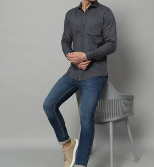 Timeless Tailored | Solid Colored Cotton Shirt | BREATHABLE & COMFY