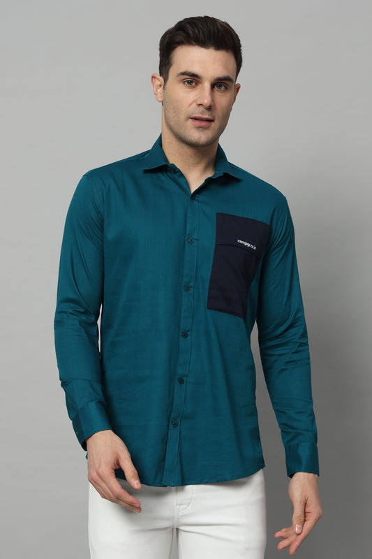 SIDEPATCH POCKET TEAL BLUE