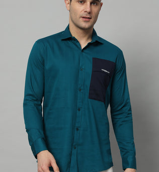 SIDEPATCH POCKET TEAL BLUE