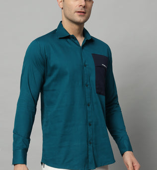 SIDEPATCH POCKET TEAL BLUE