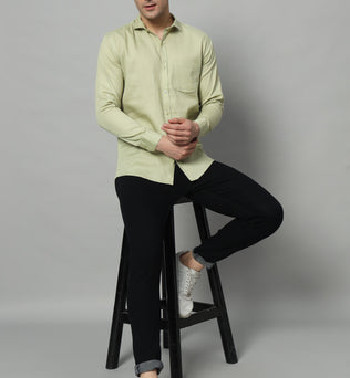 Timeless Tailored | Solid Colored Cotton Shirt | BREATHABLE & COMFY