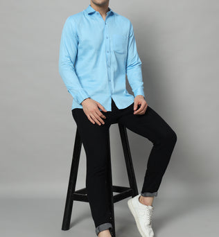 Timeless Tailored | Solid Colored Cotton Shirt | BREATHABLE & COMFY