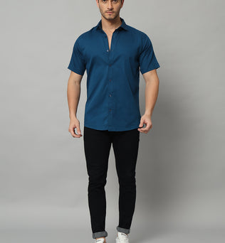 MARVEL BOXY SHIRT BLUE