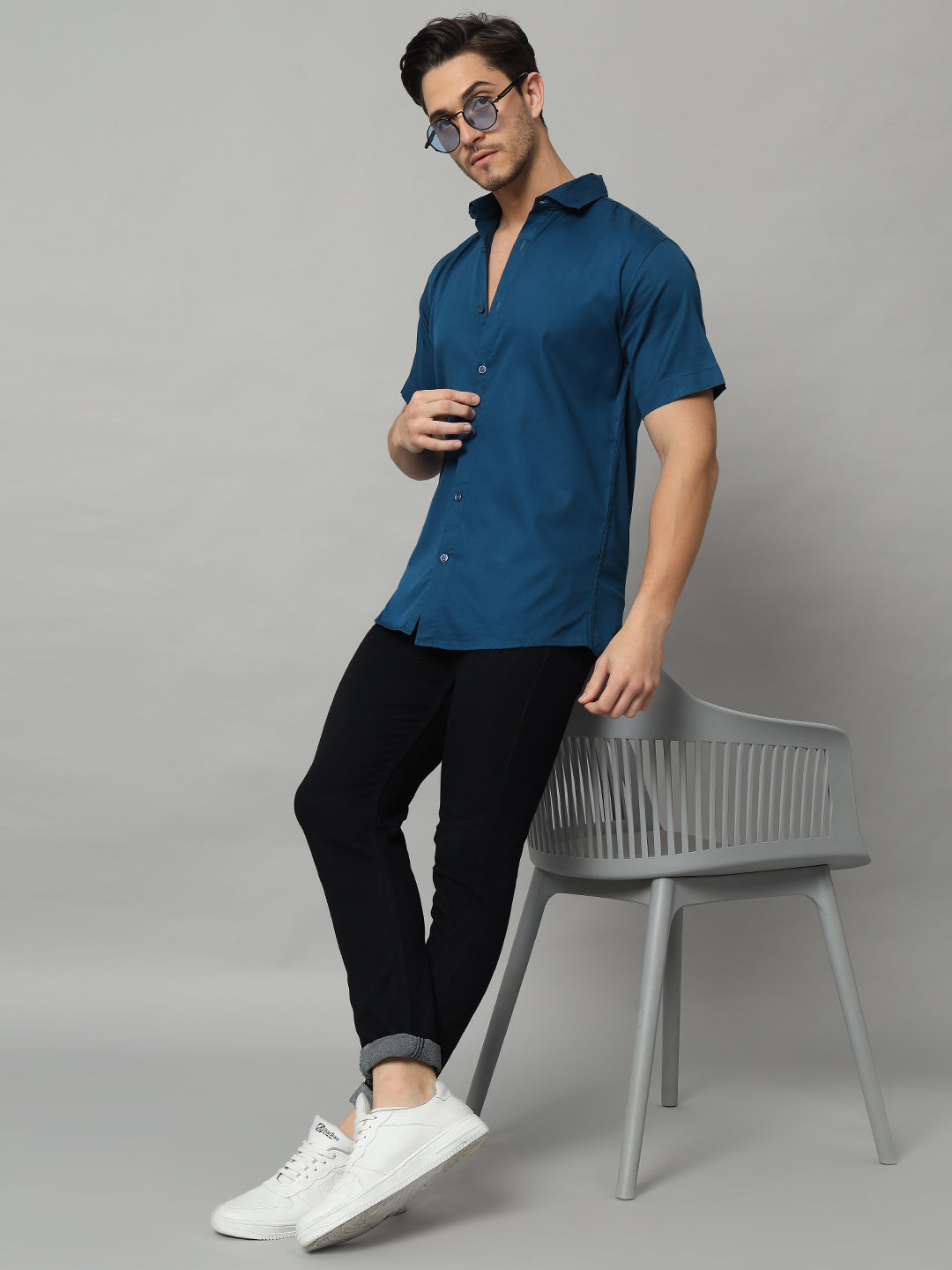 MARVEL BOXY SHIRT BLUE