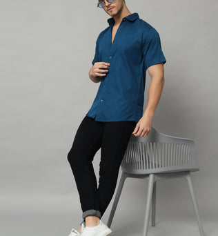 MARVEL BOXY SHIRT BLUE