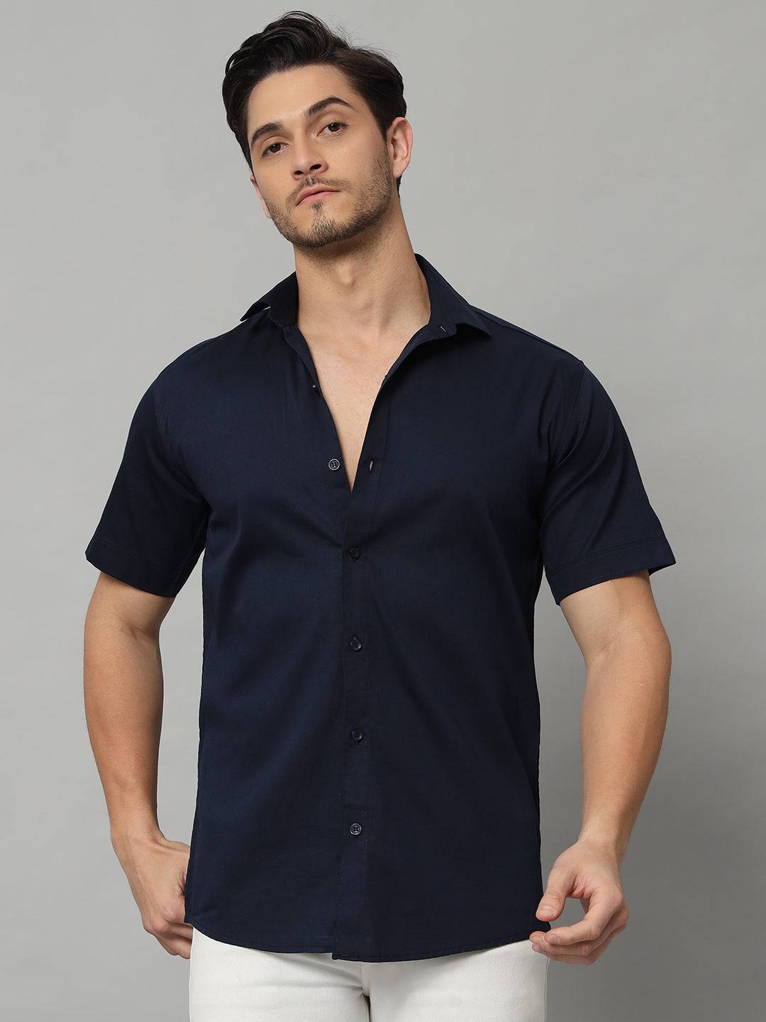 MARVEL BOXY SHIRT NAVY