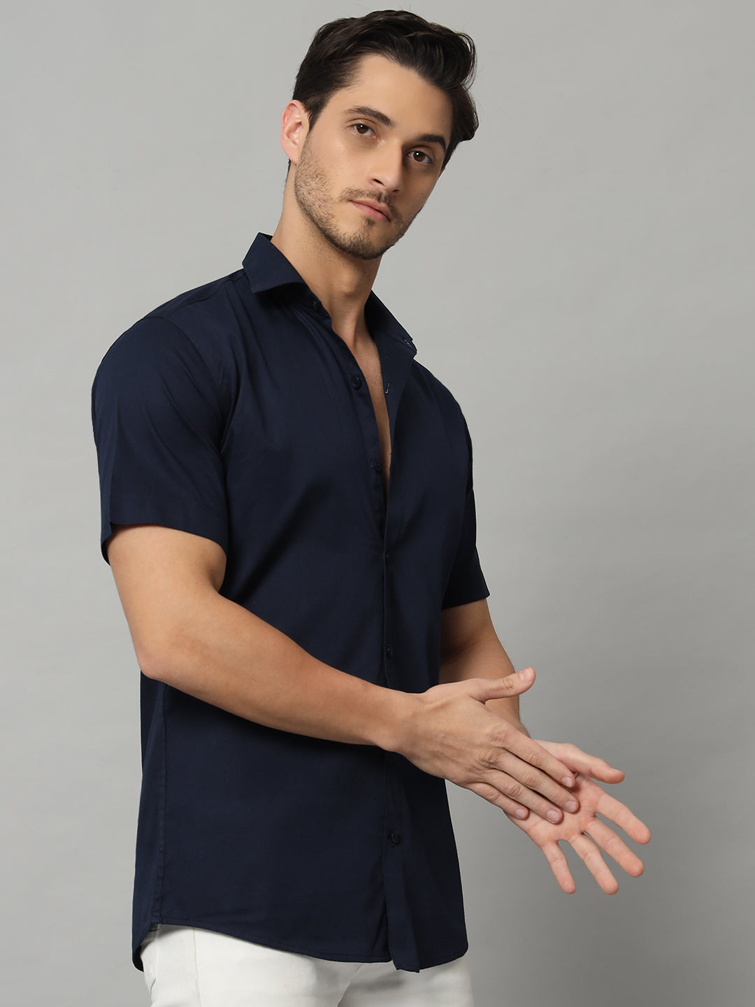 MARVEL BOXY SHIRT NAVY