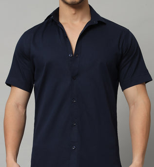 MARVEL BOXY SHIRT NAVY