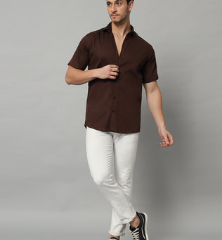 MARVEL BOXY SHIRT BROWN