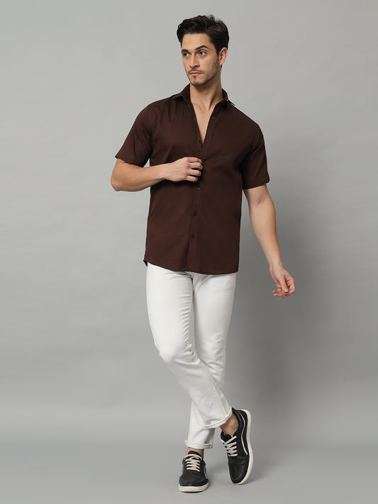 MARVEL BOXY SHIRT BROWN