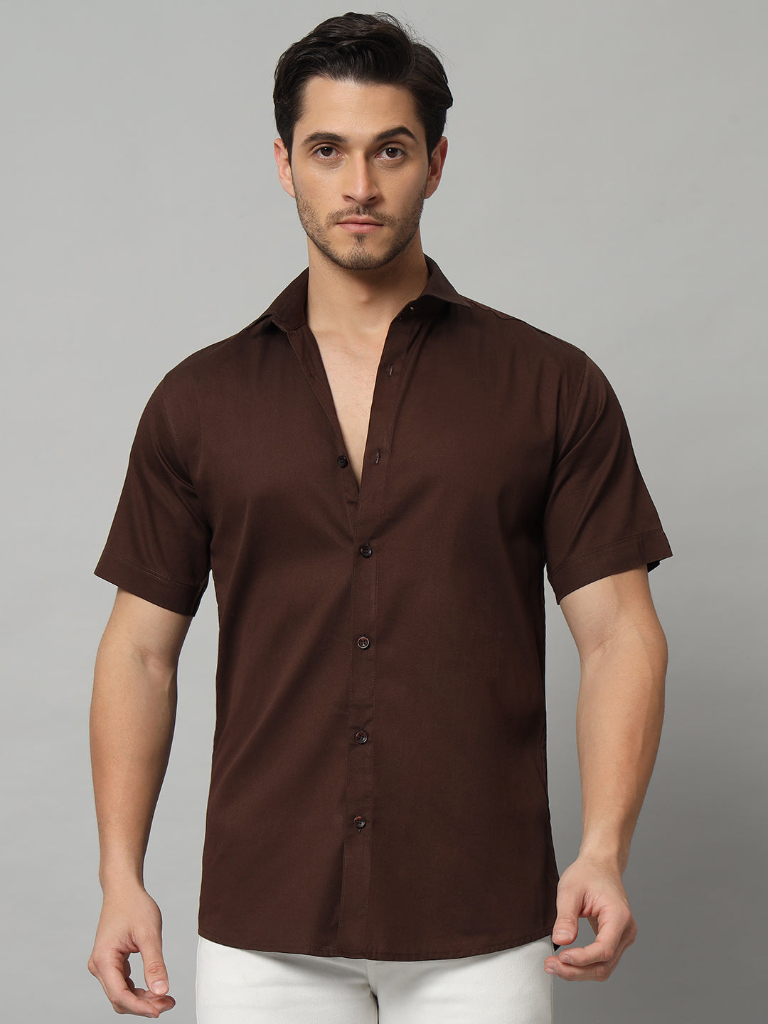 MARVEL BOXY SHIRT BROWN