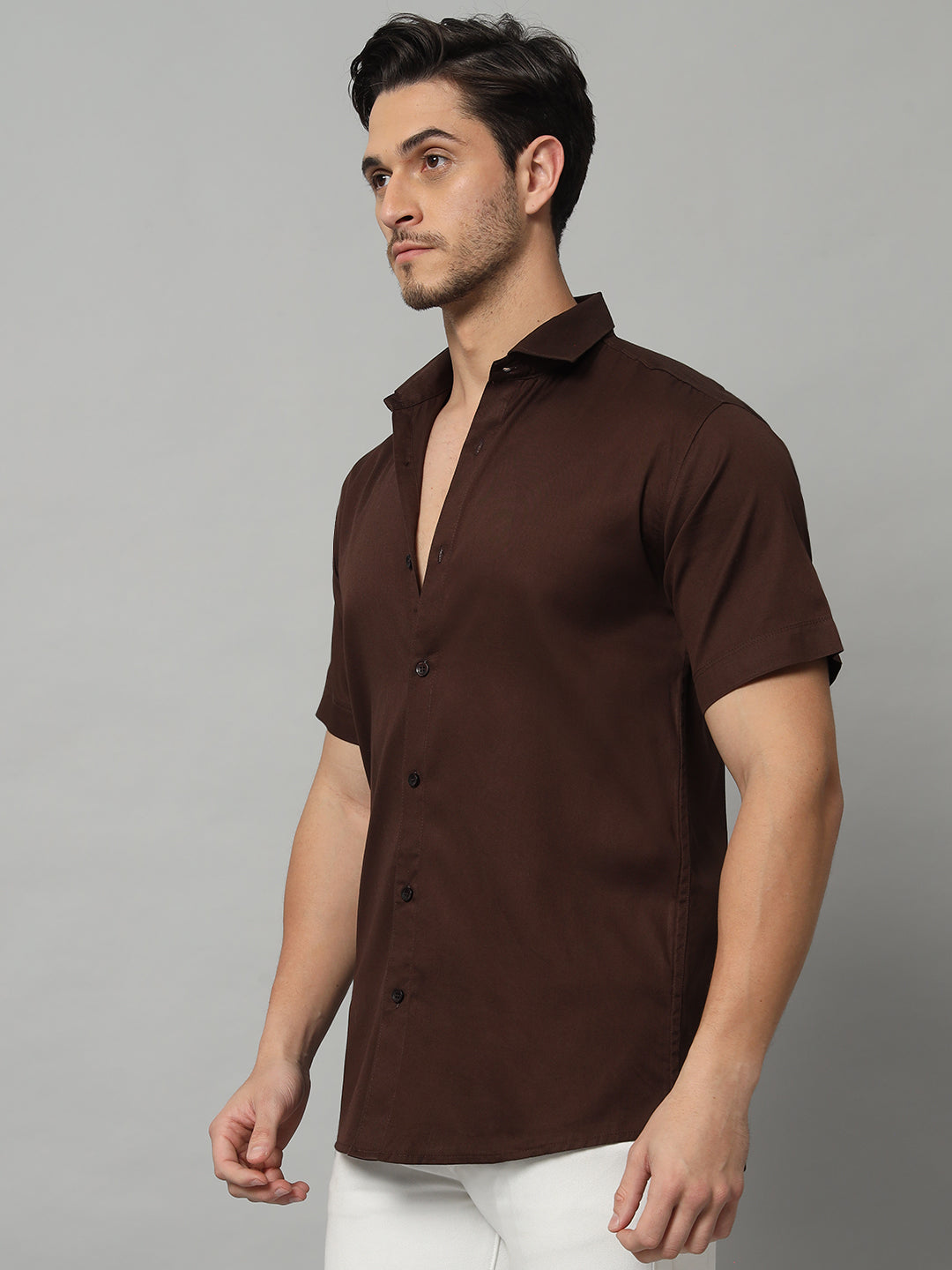 MARVEL BOXY SHIRT BROWN