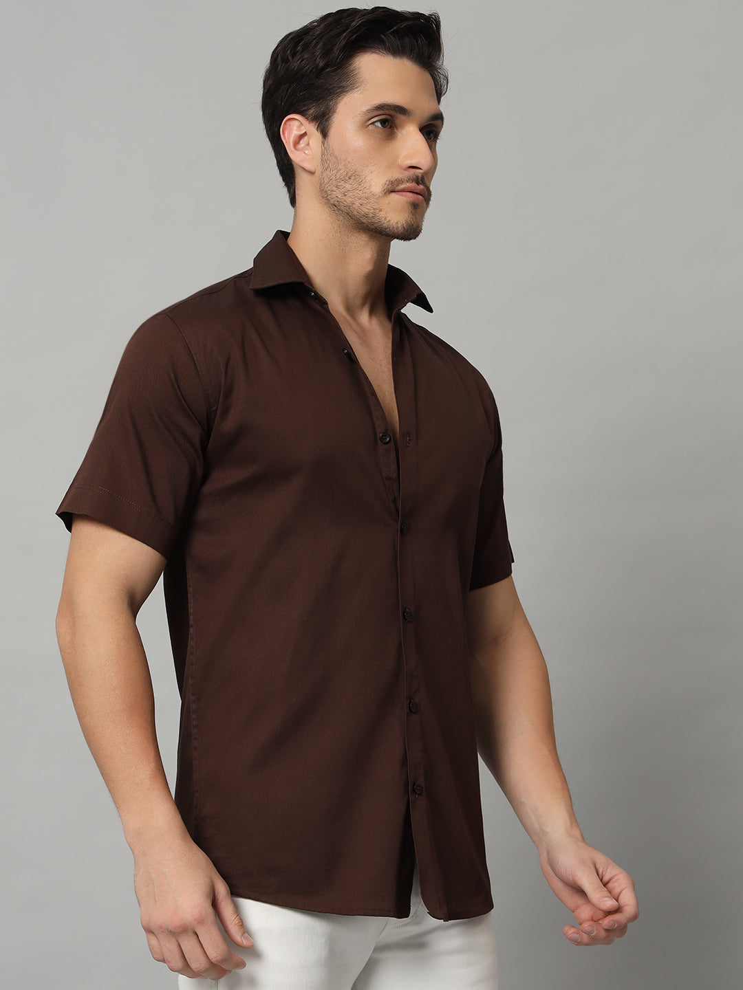 MARVEL BOXY SHIRT BROWN