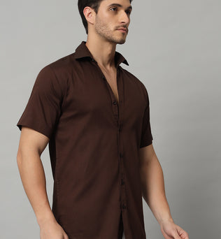 MARVEL BOXY SHIRT BROWN