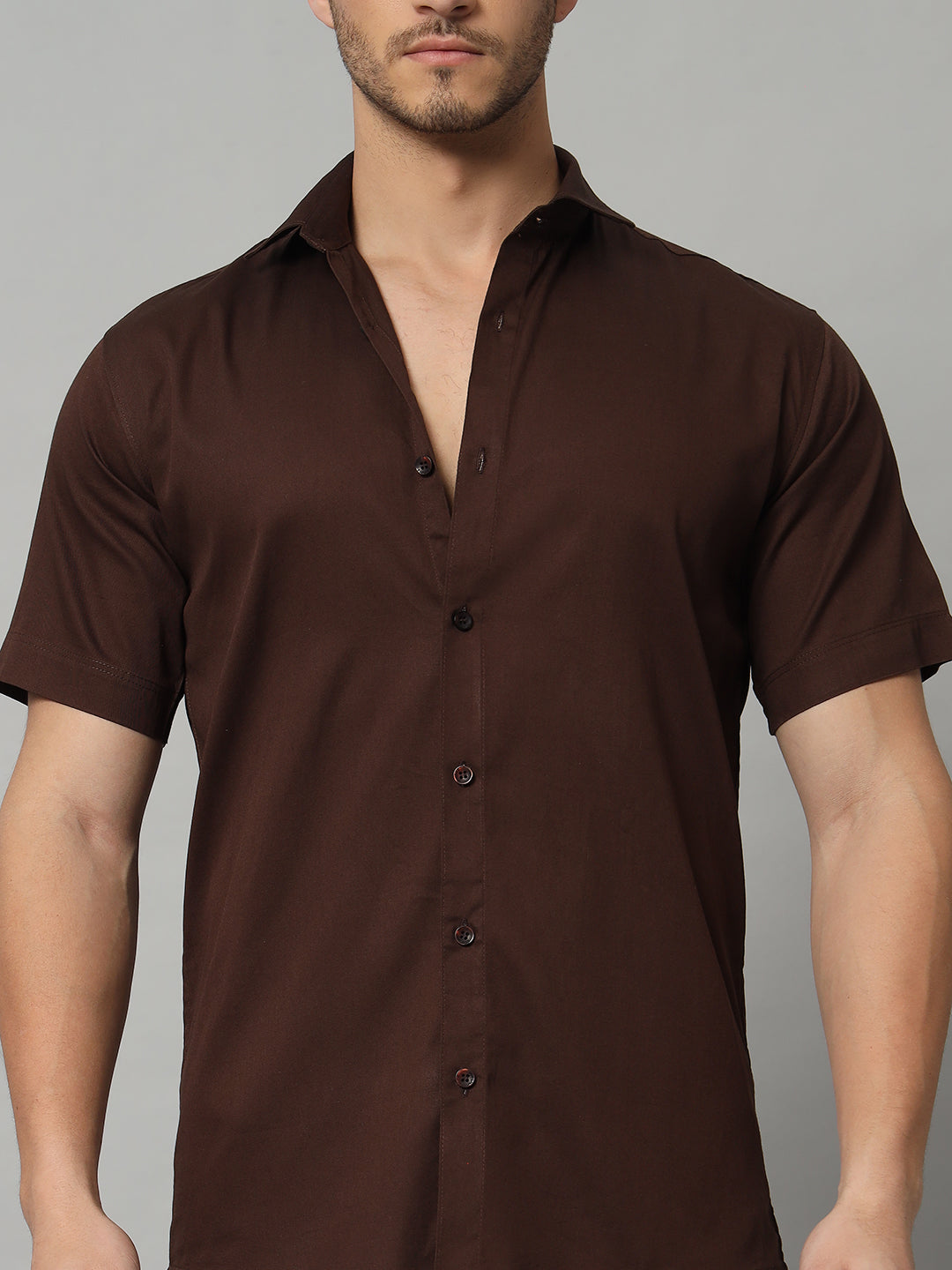 MARVEL BOXY SHIRT BROWN