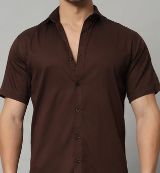 MARVEL BOXY SHIRT BROWN