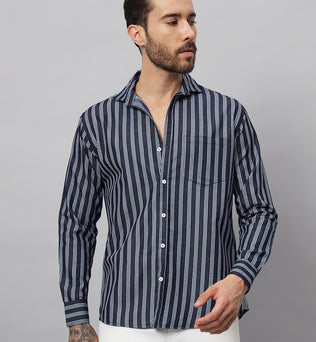 DENIM STRIPES SHIRT | DENIM SHIRT | BREATHABLE & COMFY