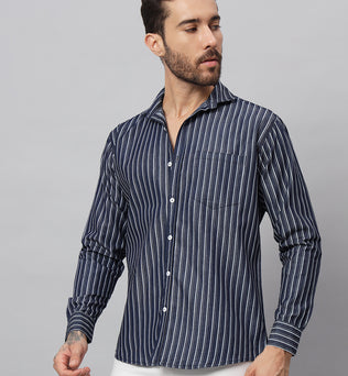 DENIM STRIPES SHIRT | DENIM SHIRT | BREATHABLE & COMFY