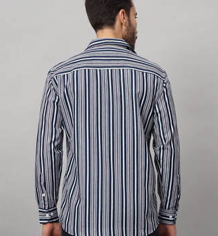 DENIM BLUEWOOD STRIPES SHIRT