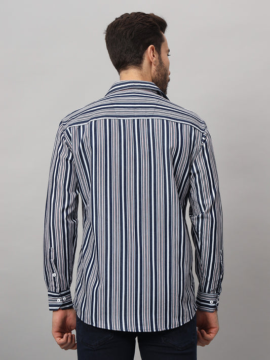 DENIM BLUEWOOD STRIPES SHIRT