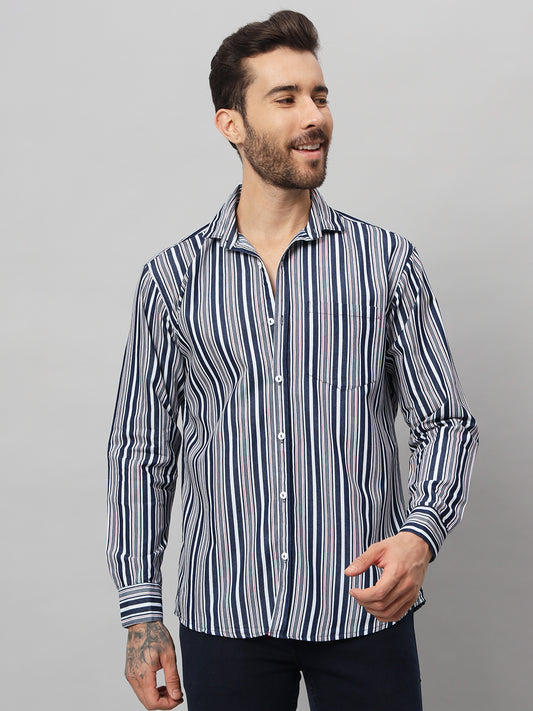 DENIM BLUEWOOD STRIPES SHIRT