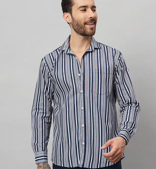 DENIM BLUEWOOD STRIPES SHIRT