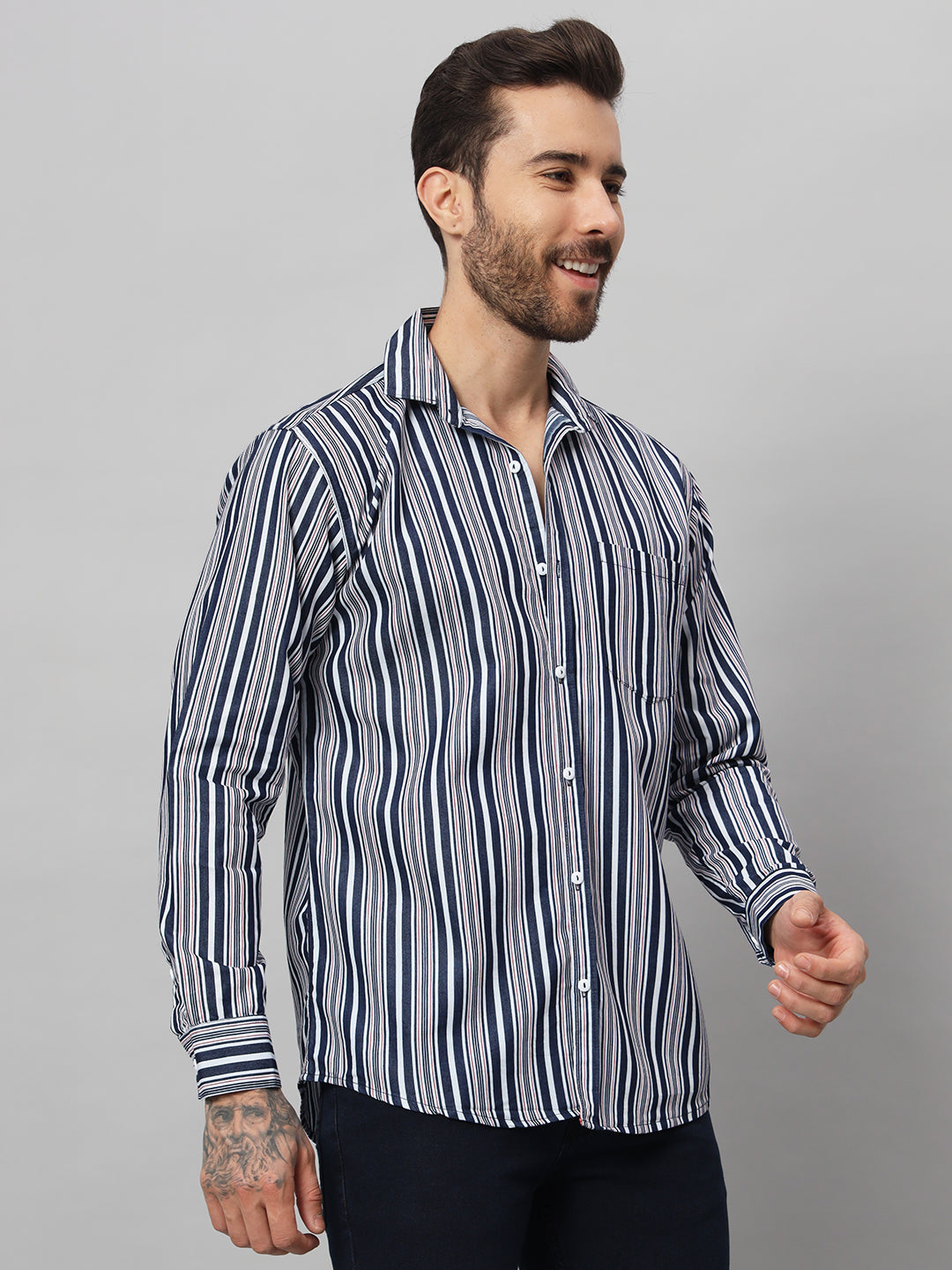 DENIM STRIPES SHIRT | DENIM SHIRT | BREATHABLE & COMFY