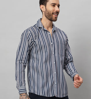 DENIM BLUEWOOD STRIPES SHIRT