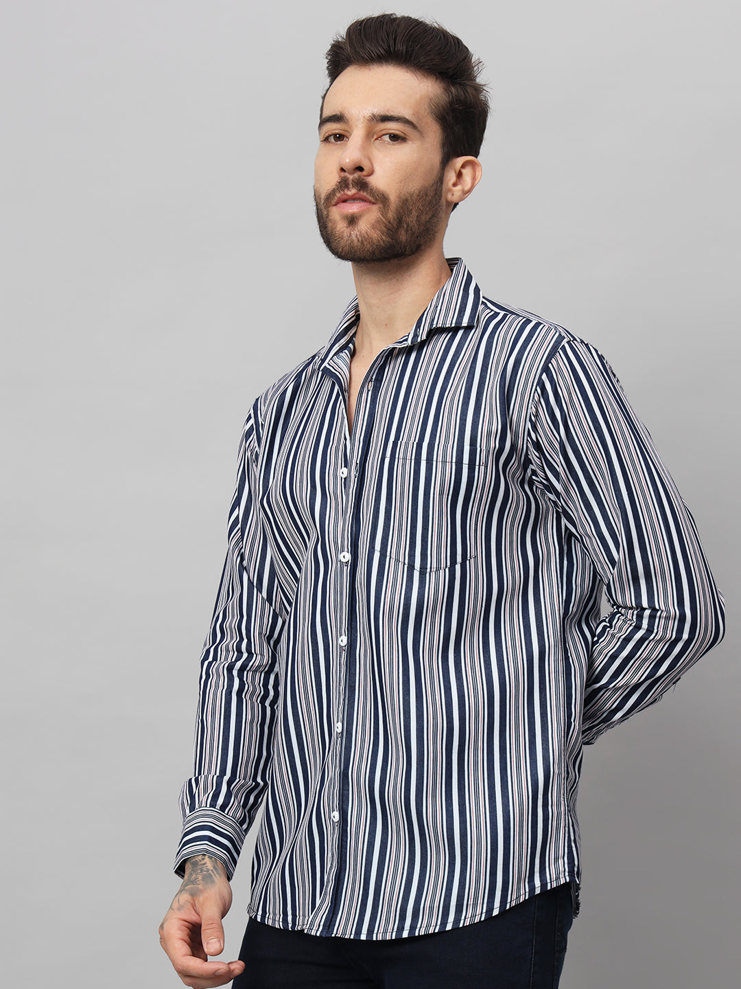 DENIM STRIPES SHIRT | DENIM SHIRT | BREATHABLE & COMFY