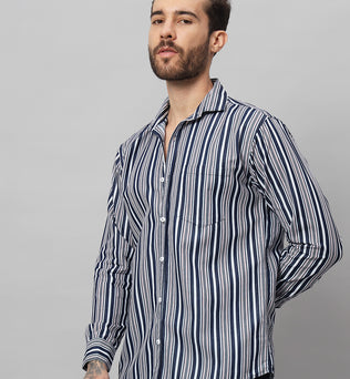 DENIM BLUEWOOD STRIPES SHIRT