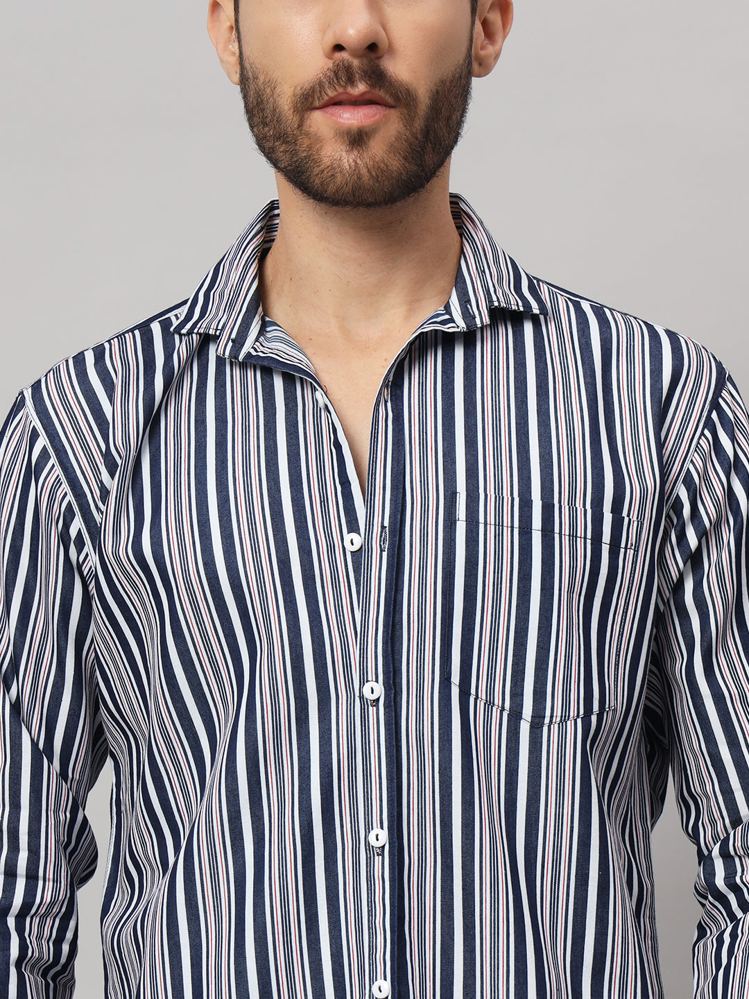 DENIM BLUEWOOD STRIPES SHIRT