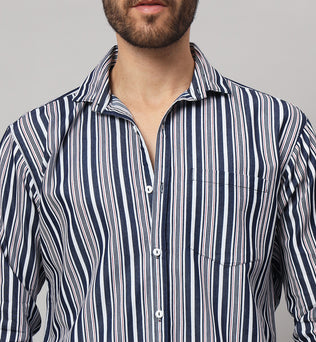 DENIM BLUEWOOD STRIPES SHIRT