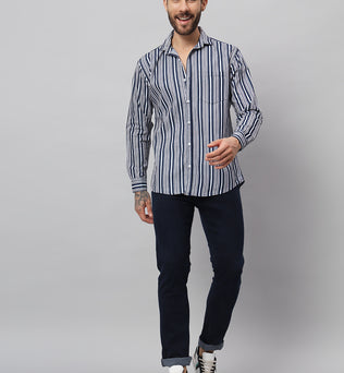 DENIM STRIPES SHIRT | DENIM SHIRT | BREATHABLE & COMFY