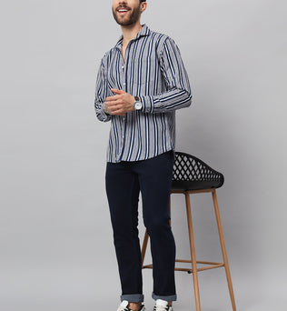 DENIM STRIPES SHIRT | DENIM SHIRT | BREATHABLE & COMFY