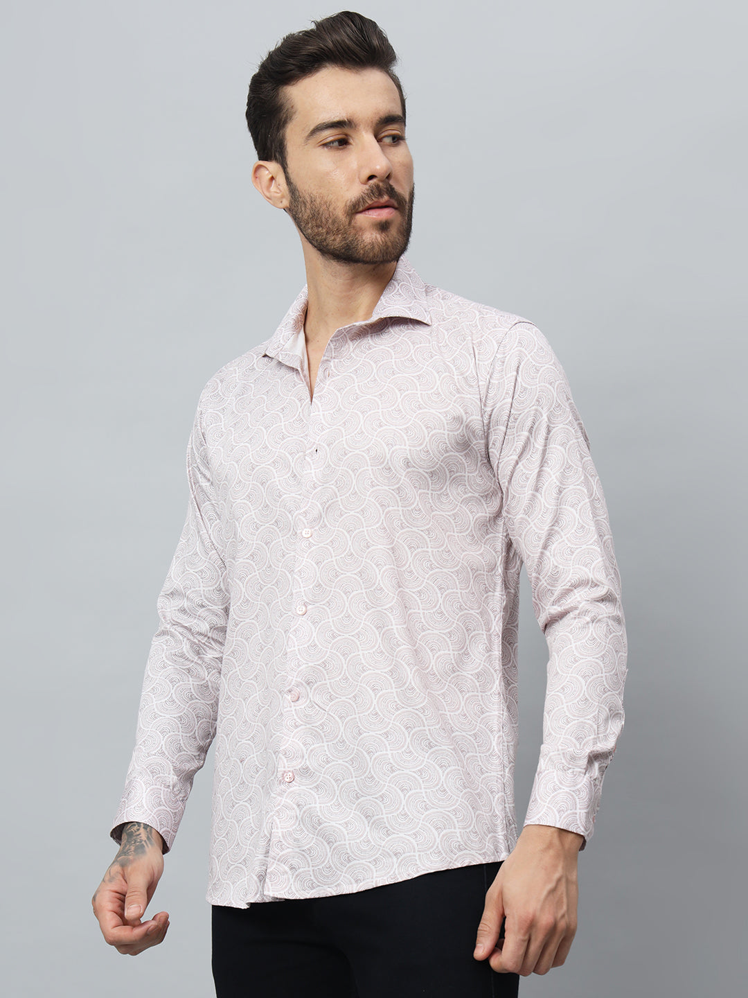 MOSAIC PRINT SHIRT PINK