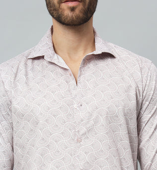 MOSAIC PRINT SHIRT PINK