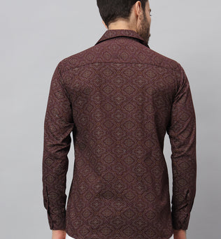 PAISLEY PRINT SHIRT WINE