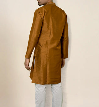 RAW SILK GOLDEN KURTA