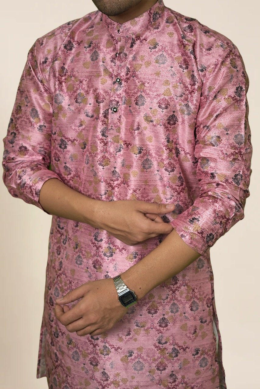 FLAMINGO PINK DIGITAL PRINT KURTA