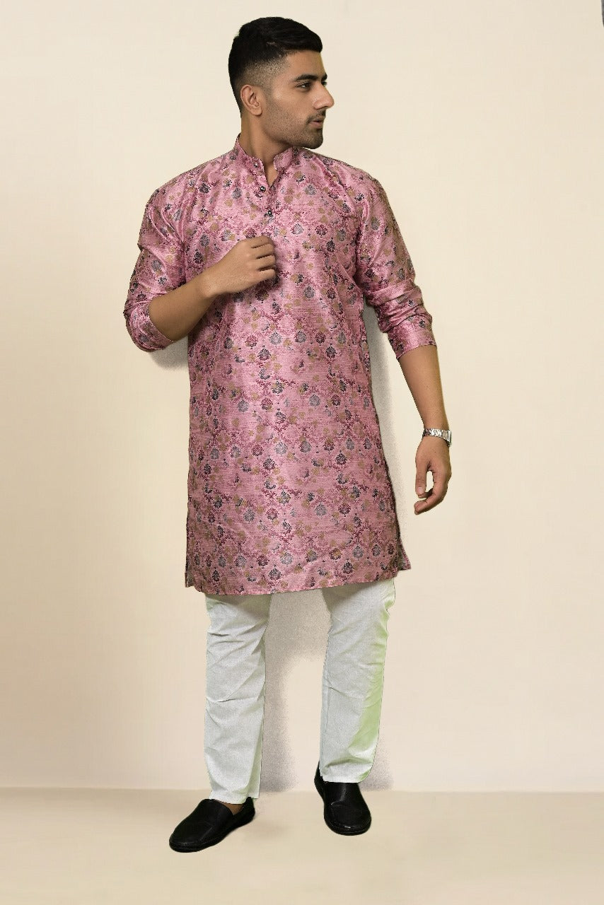 FLAMINGO PINK DIGITAL PRINT KURTA