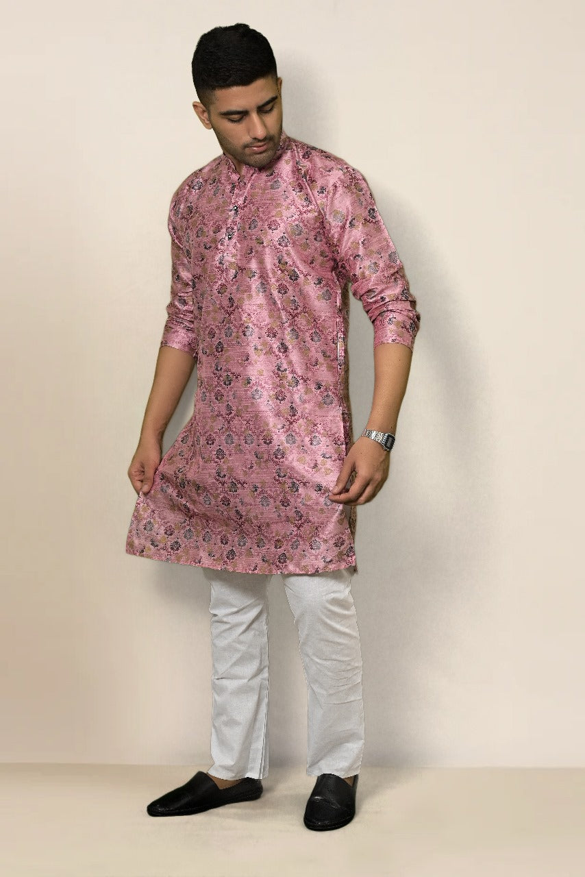 FLAMINGO PINK DIGITAL PRINT KURTA