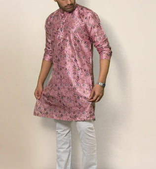 FLAMINGO PINK DIGITAL PRINT KURTA