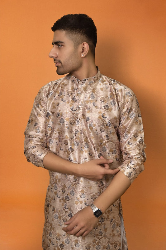 ALMOND SAND DIGITAL PRINT KURTA