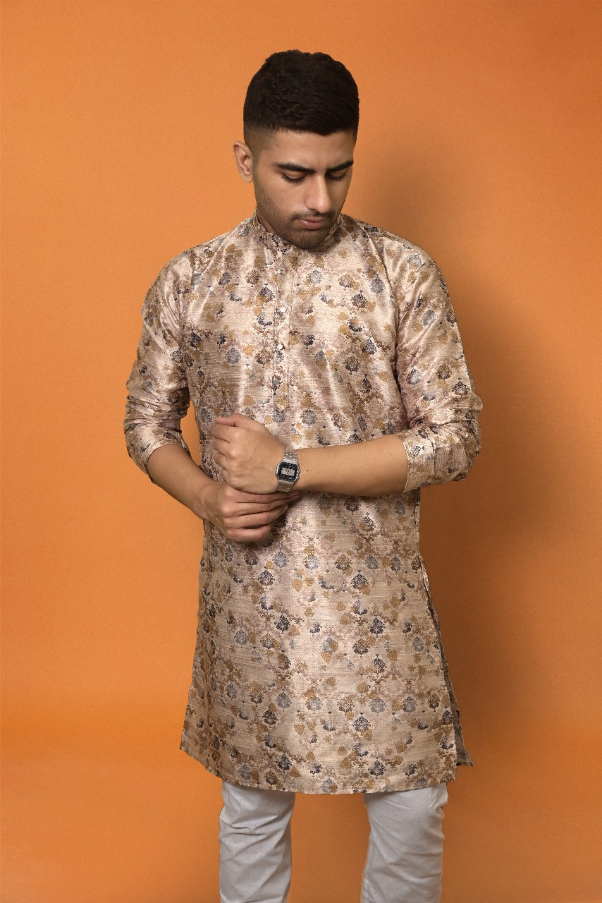 ALMOND SAND DIGITAL PRINT KURTA