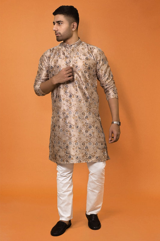 ALMOND SAND DIGITAL PRINT KURTA